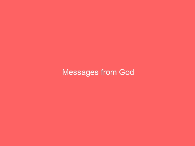 Messages from God - Yvonne M Morgan